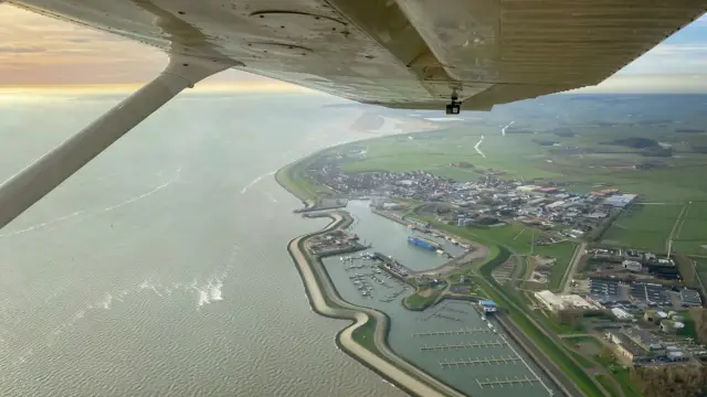Rondvlucht boven Texel