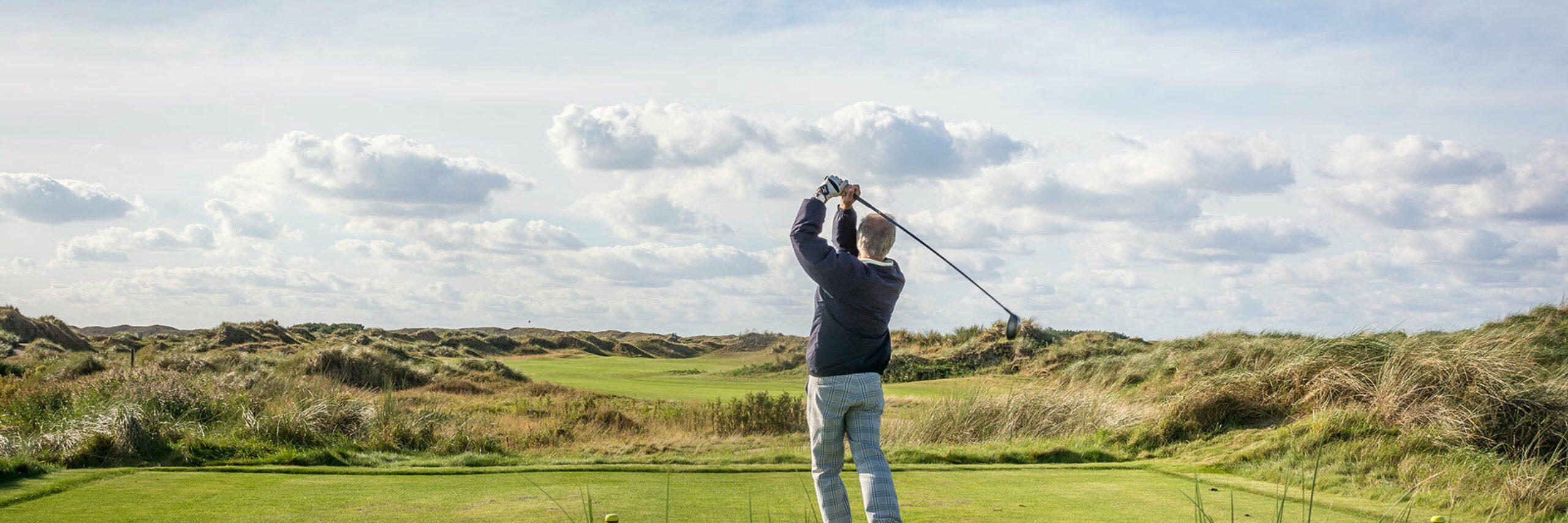 Golfer op Golfbaan De Texelse