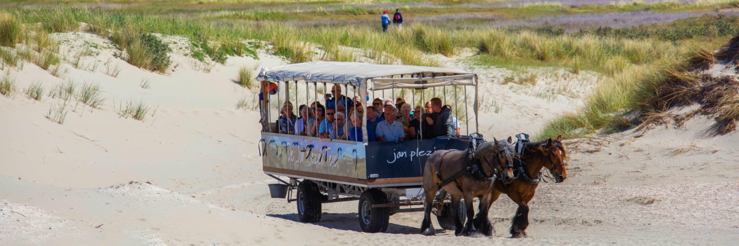 Huifkartocht in De Slufter met de Jan Plezier