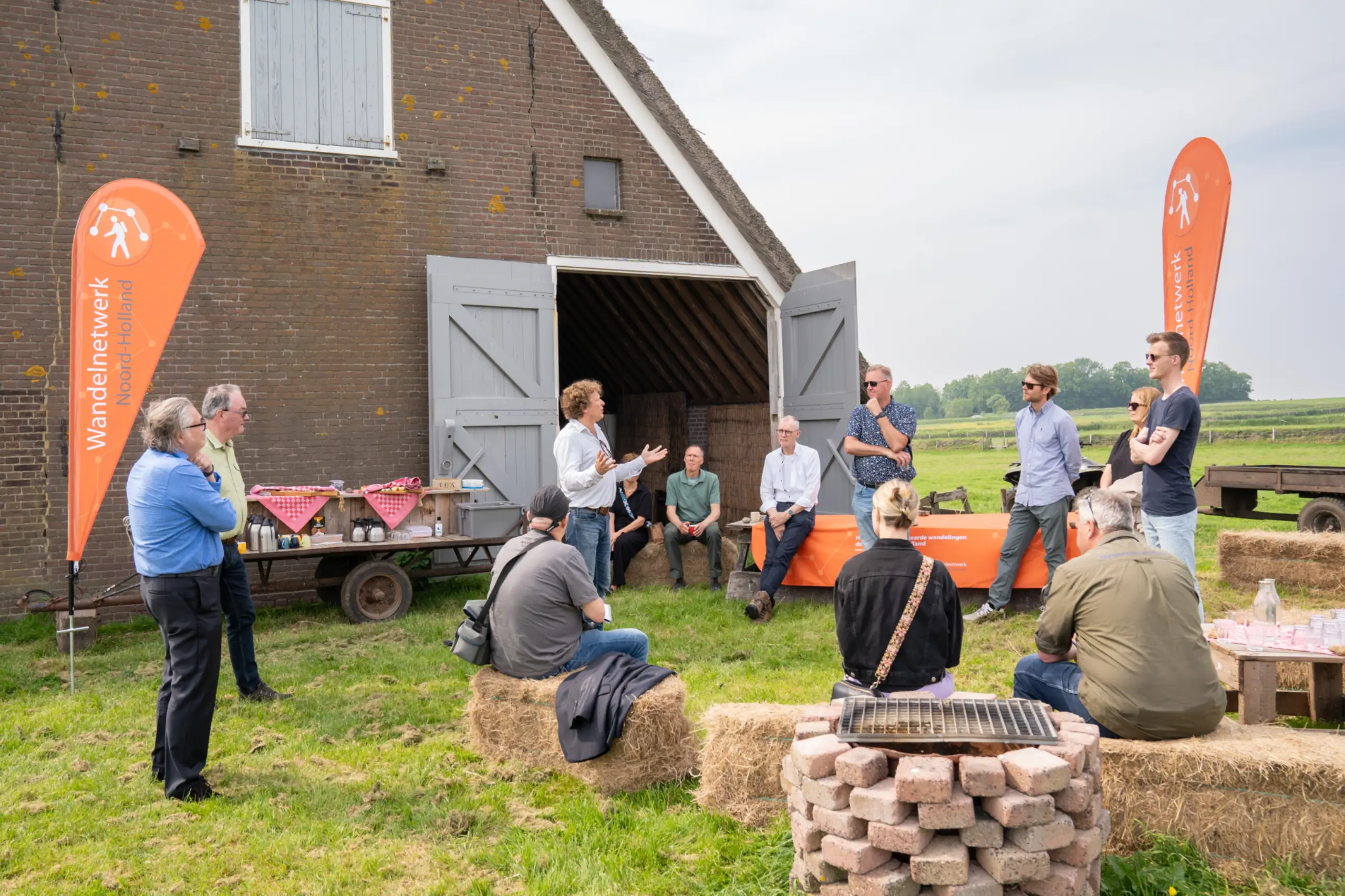 Tekenmoment Wandelnetwerk Texel