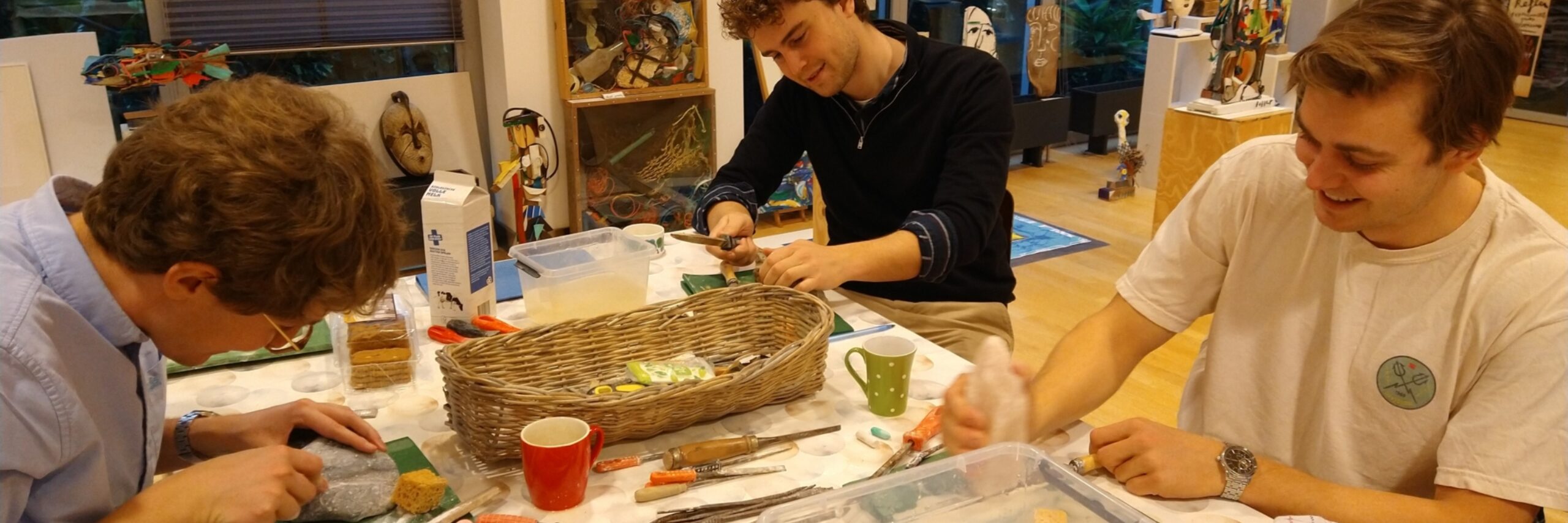 Workshop beeldhouwen door Door Dogger