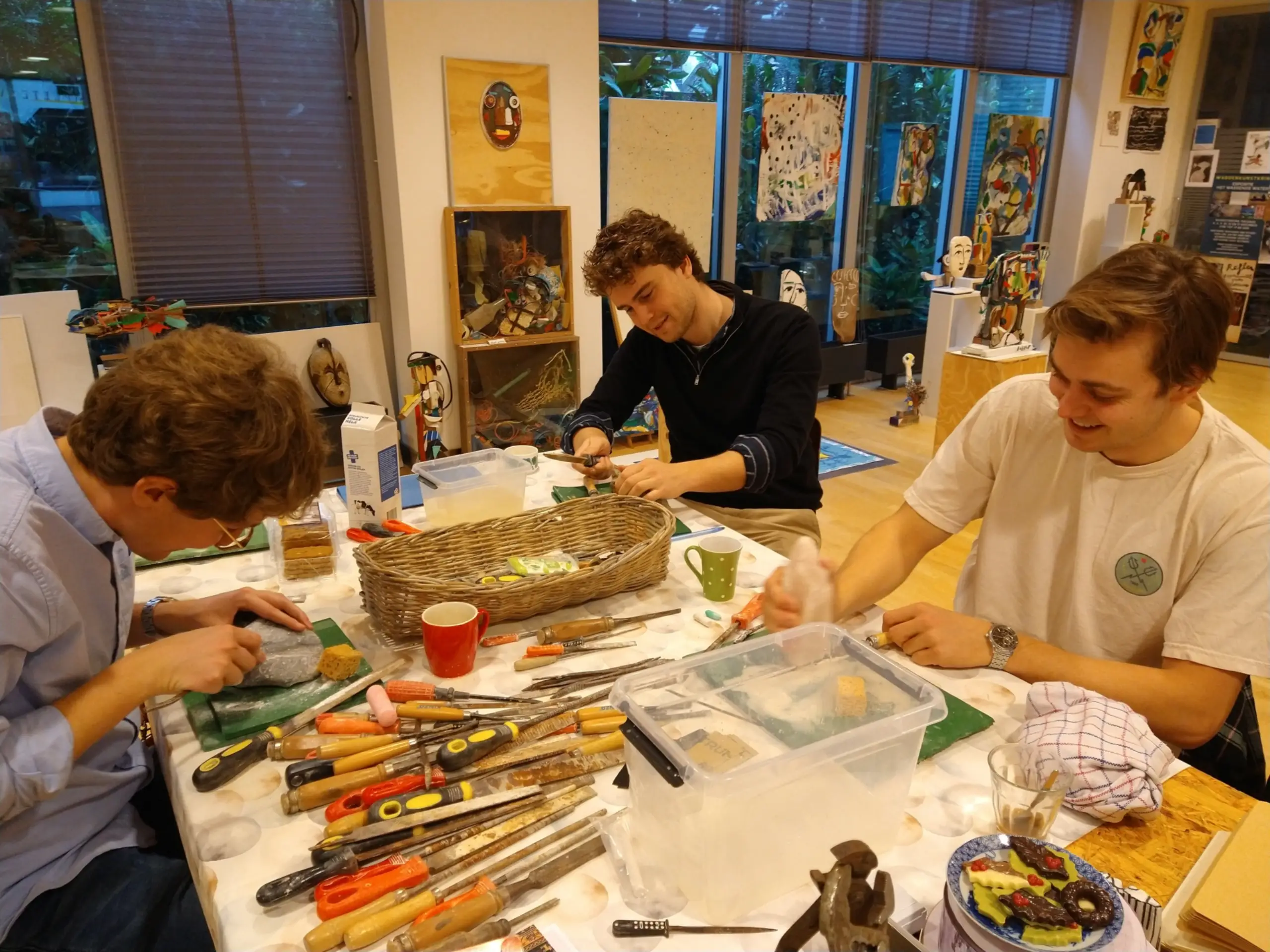 Workshop beeldhouwen door Door Dogger