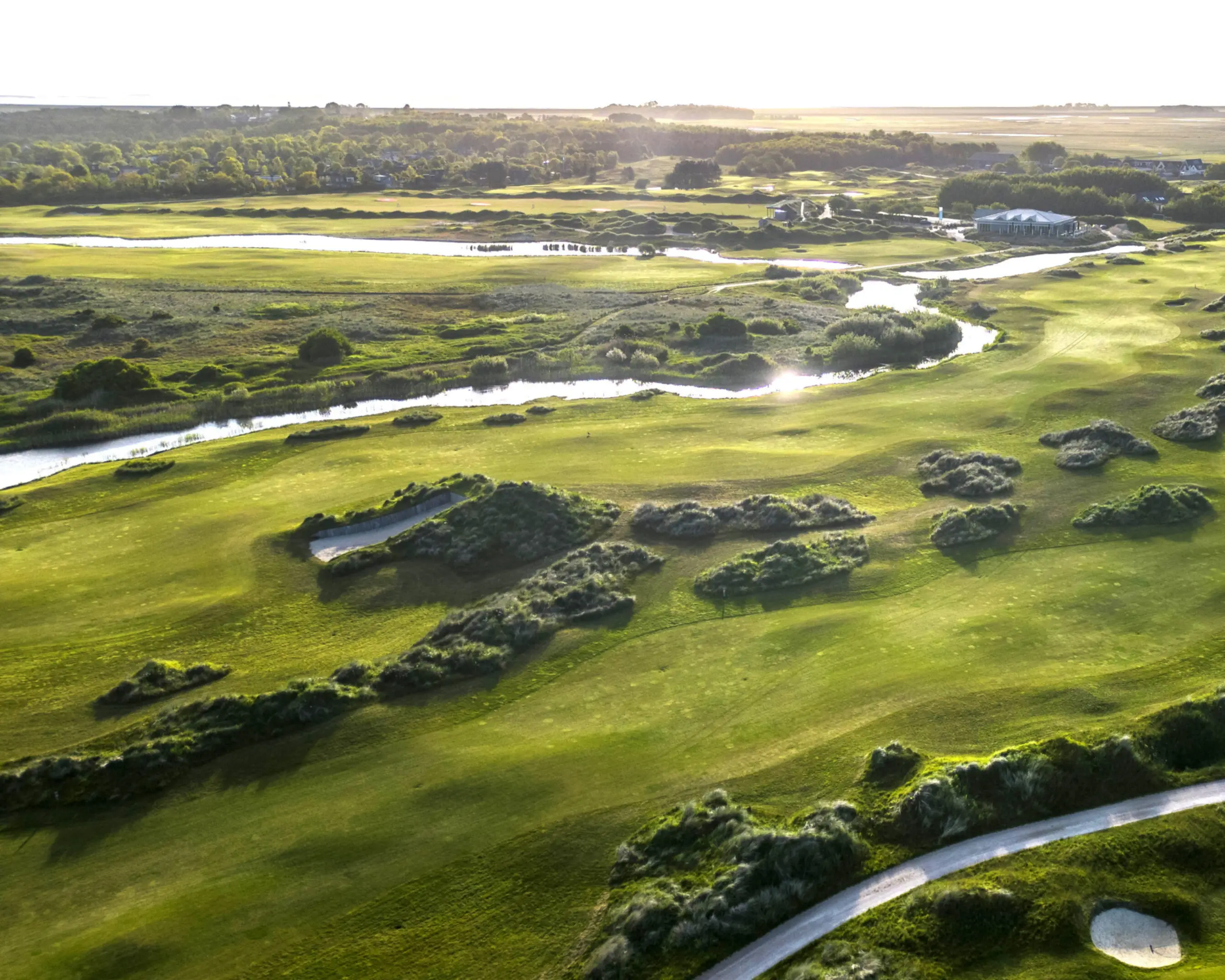 Golfbaan De Texelse vanuit de lucht