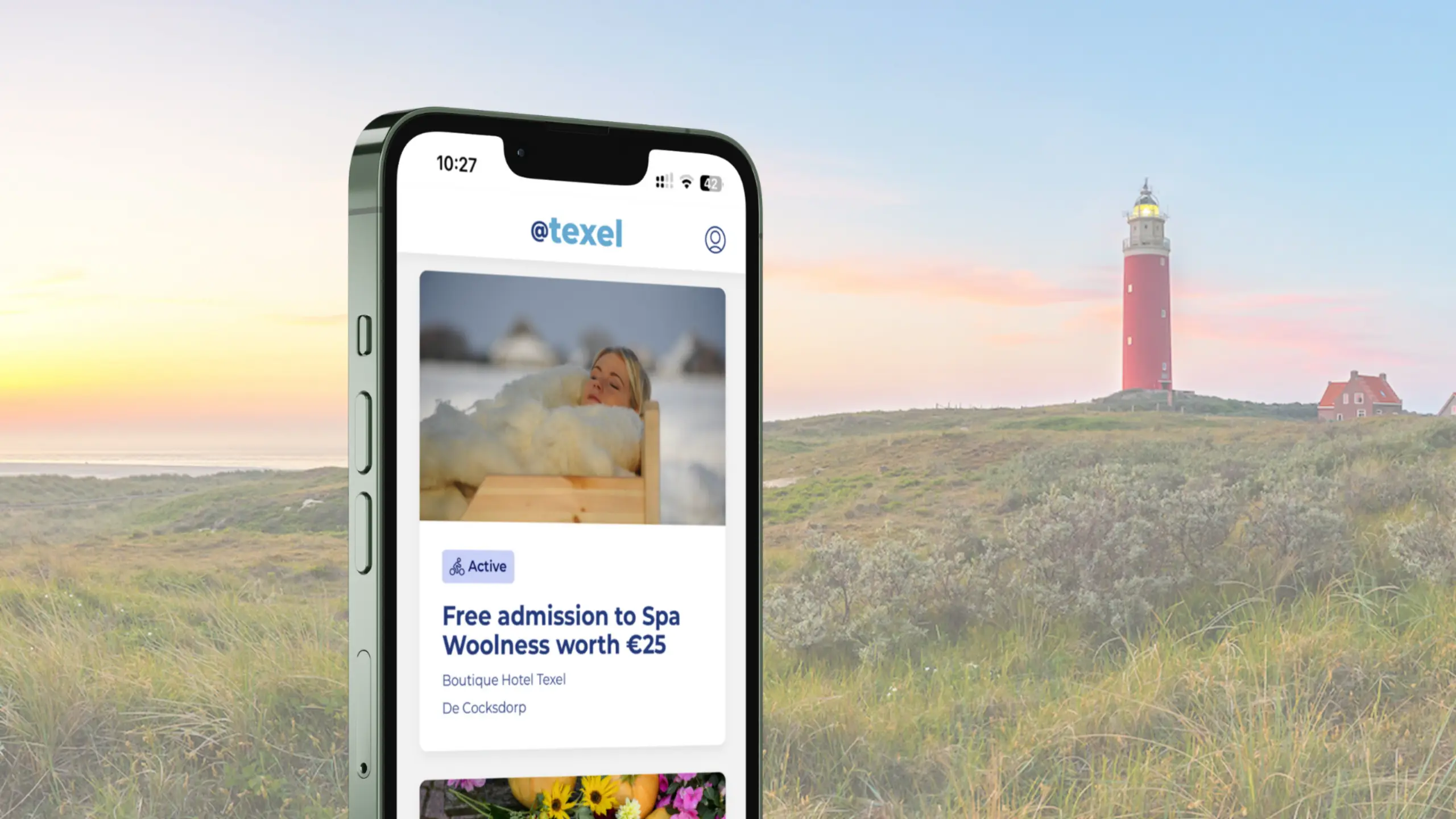A voucher in the app