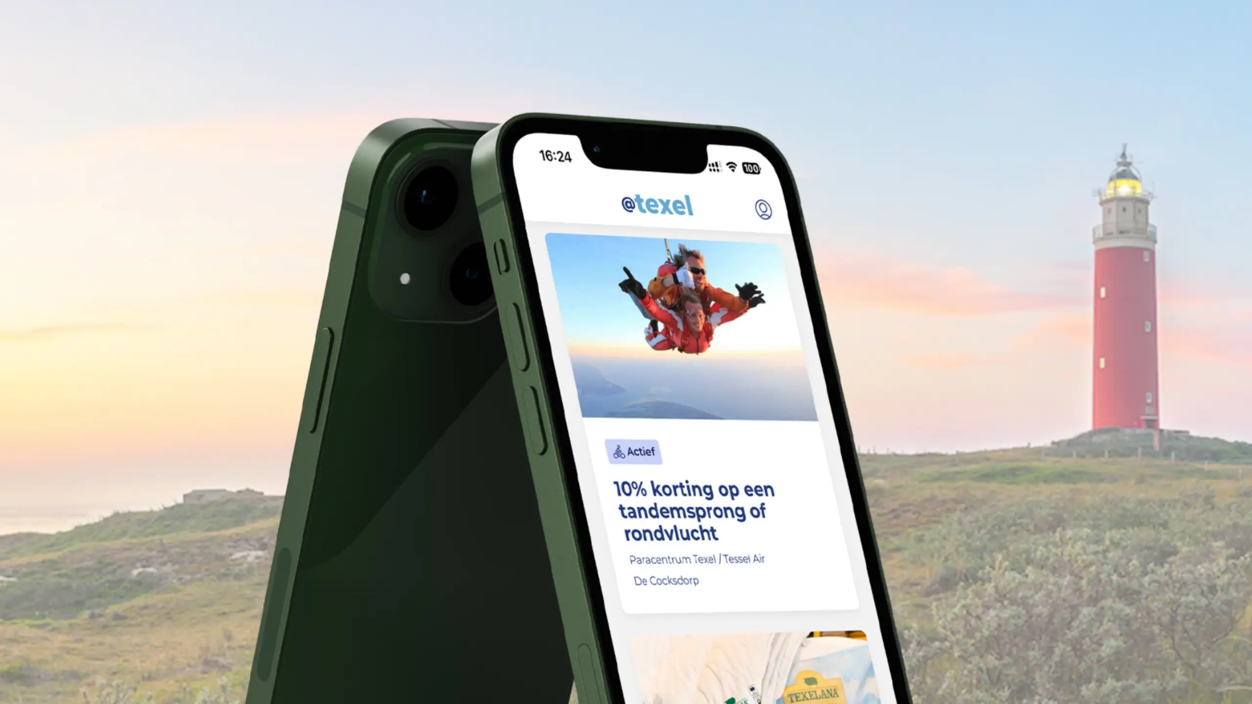 Een voucher in de app