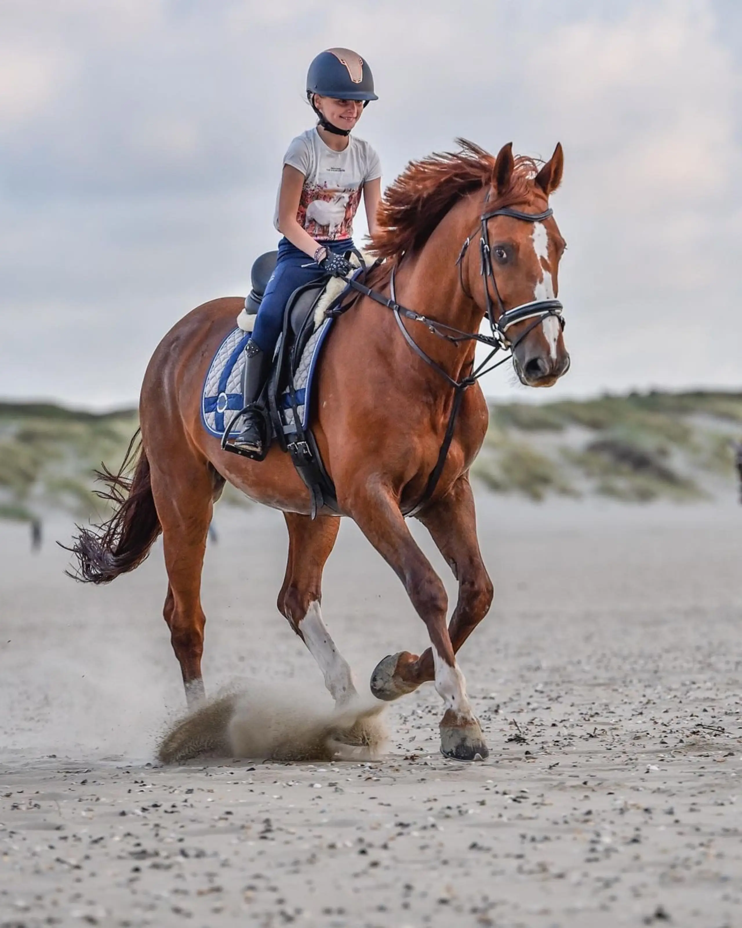 Paardrijden op het strand