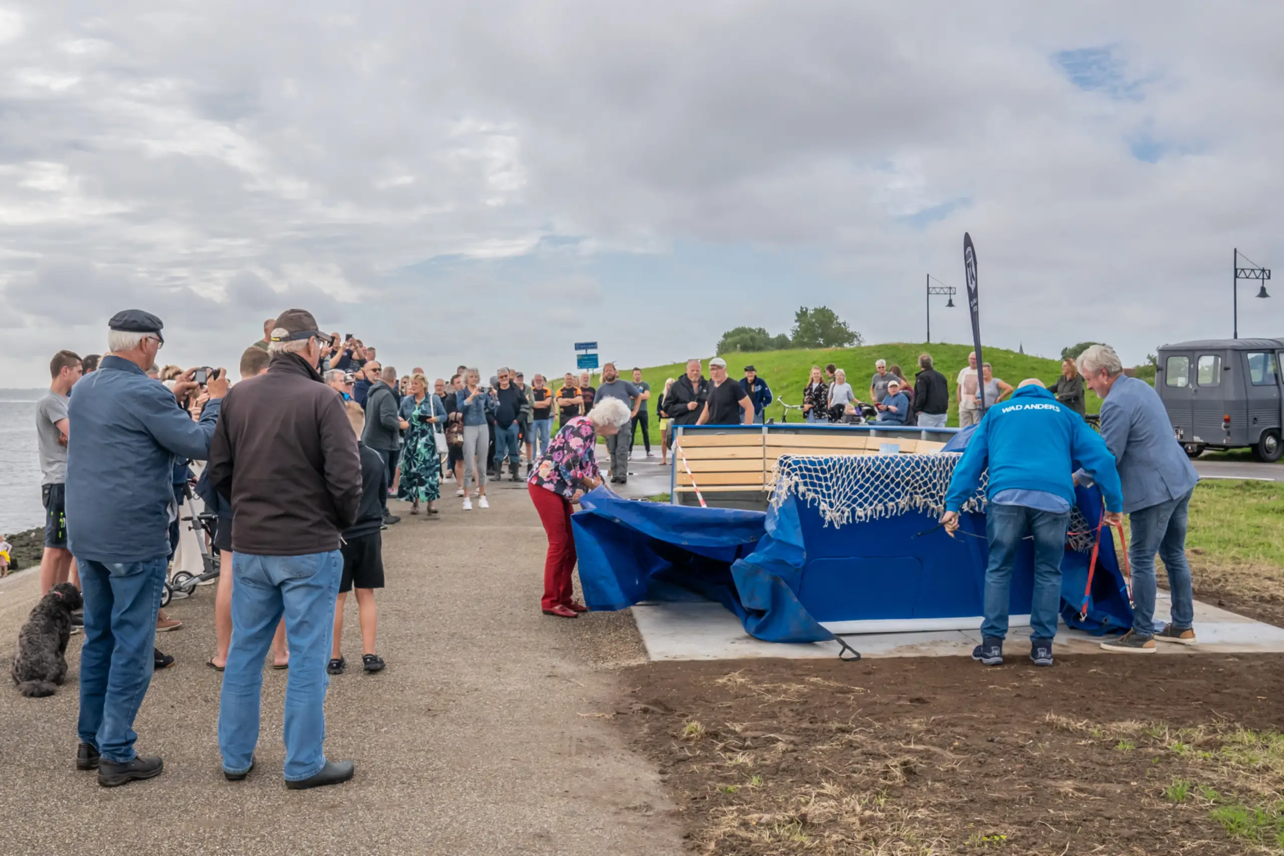 Onthulling vissersmonument 12 augustus 2023
