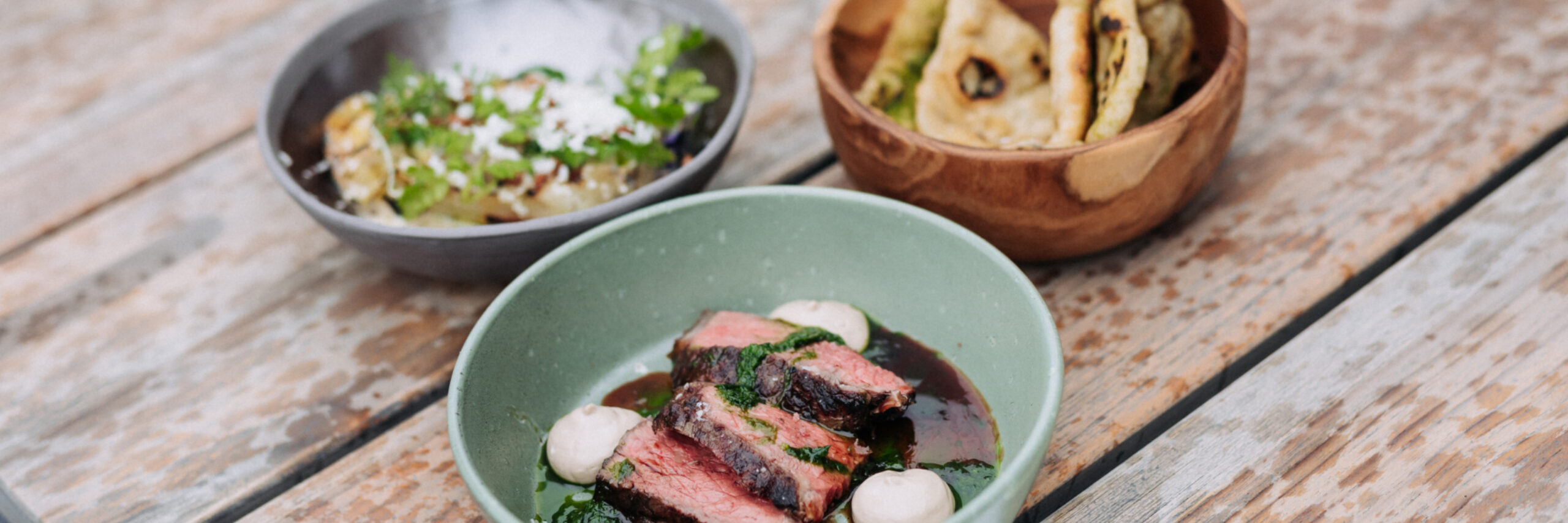 Gerecht met entrecote flatbread en spitskool van Dewi van der Plaats BBQ Battle 2