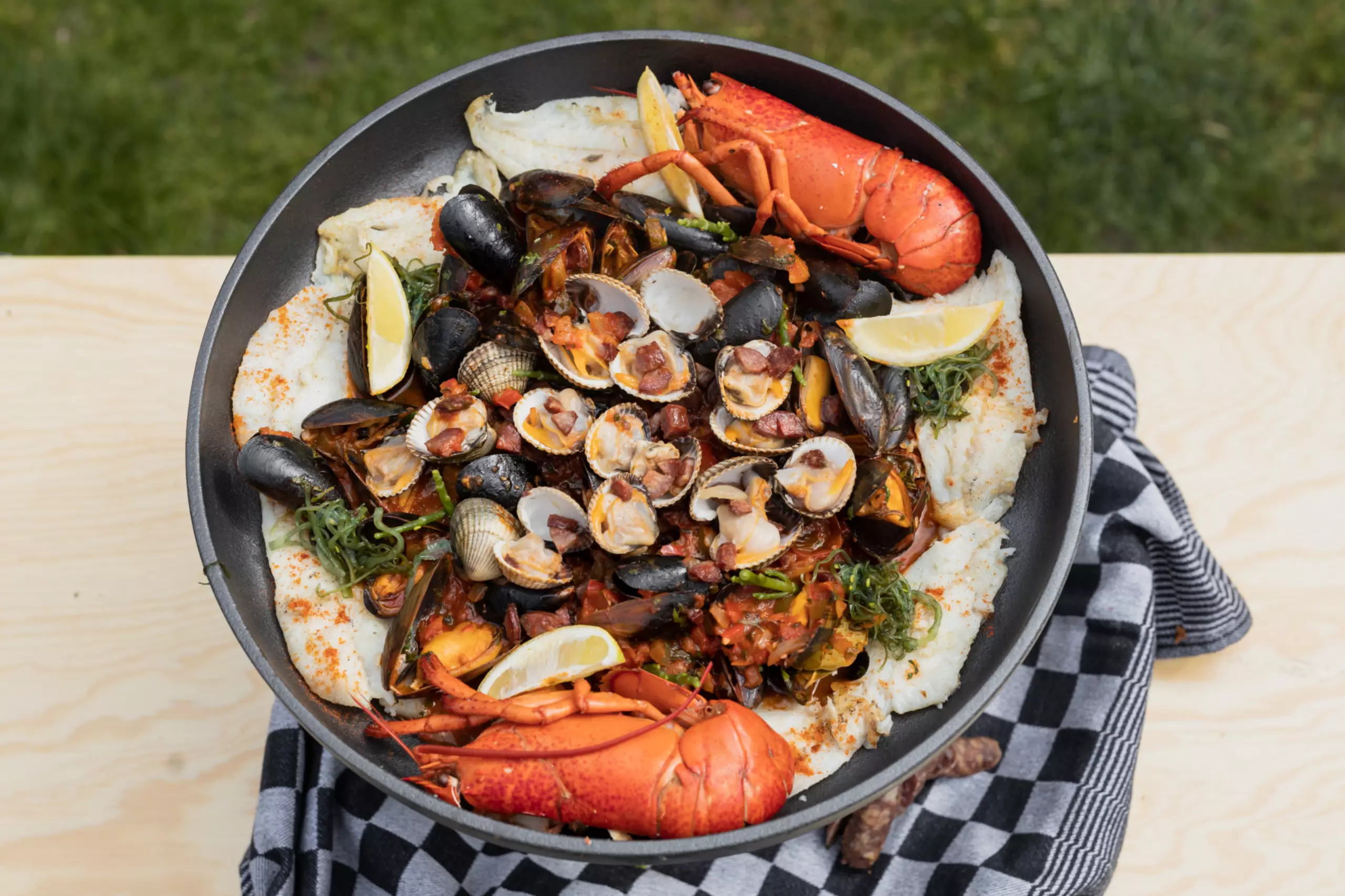 Recept voor frutti di mare met Texelse wordt BBQ Battle