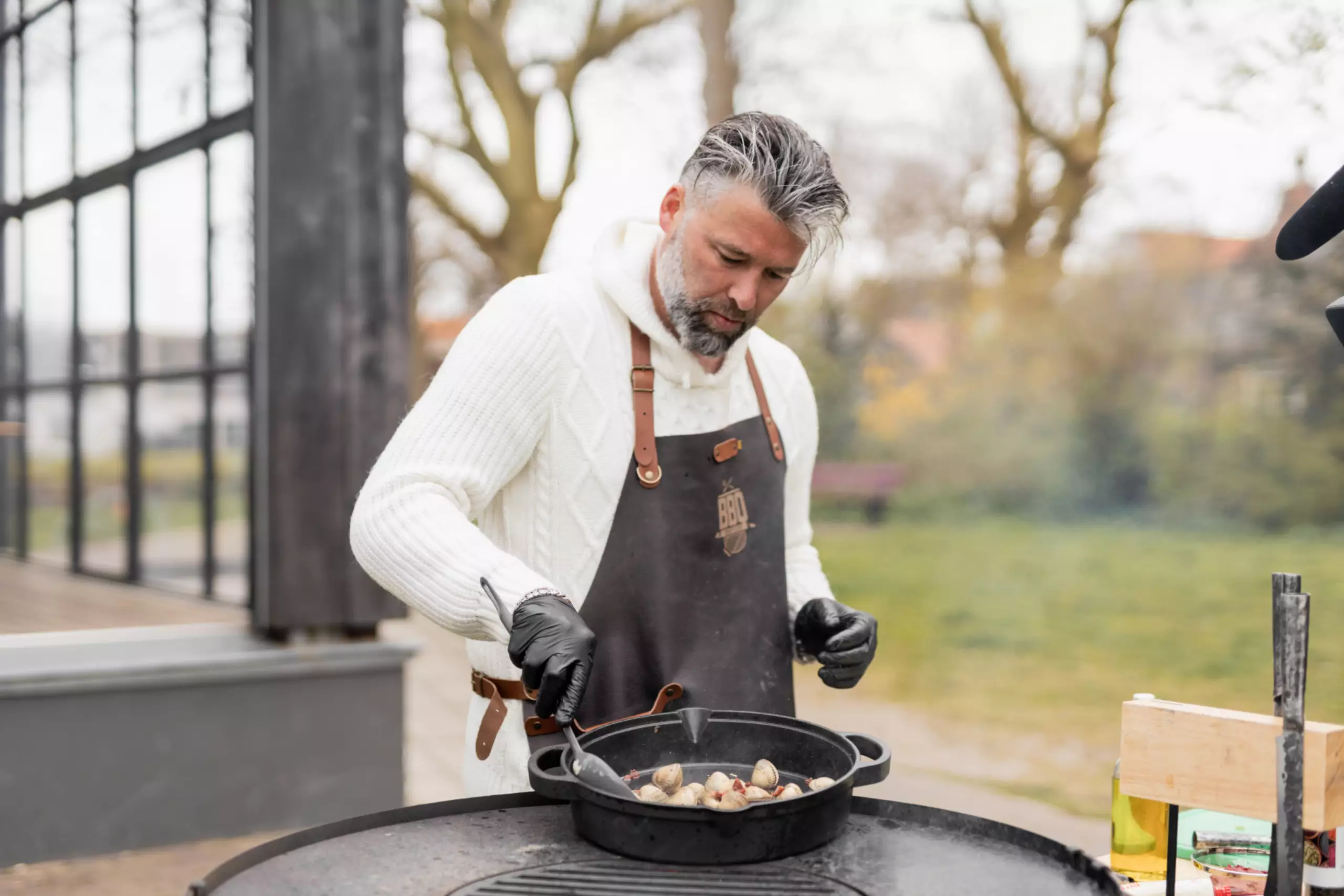 Niels Runderkamp tijdens de BBQ Battle