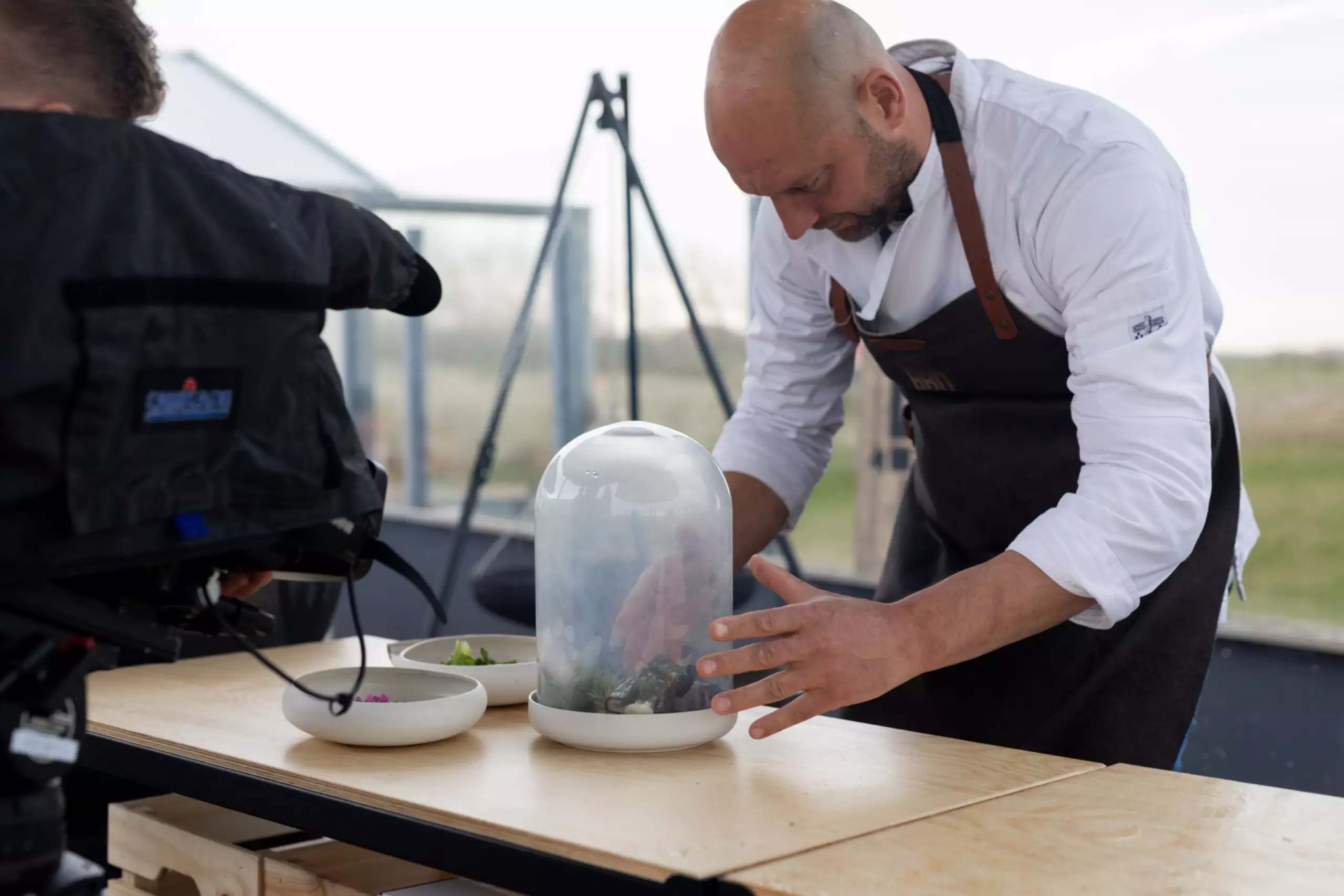 Joram Timmerman aan de slag tijdens de BBQ Battle
