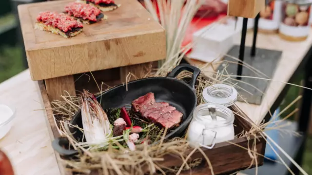 Gerecht Niels Runderkamp met Texelse rund BBQ Battle