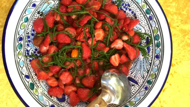Aardbeien tomatensalsa en zeekraal VVV Texel Fotograaf Annette van Ruitenburg 2