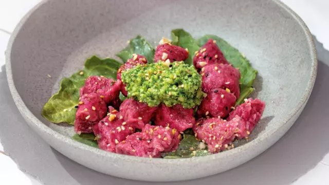 Gnocchi van rode biet