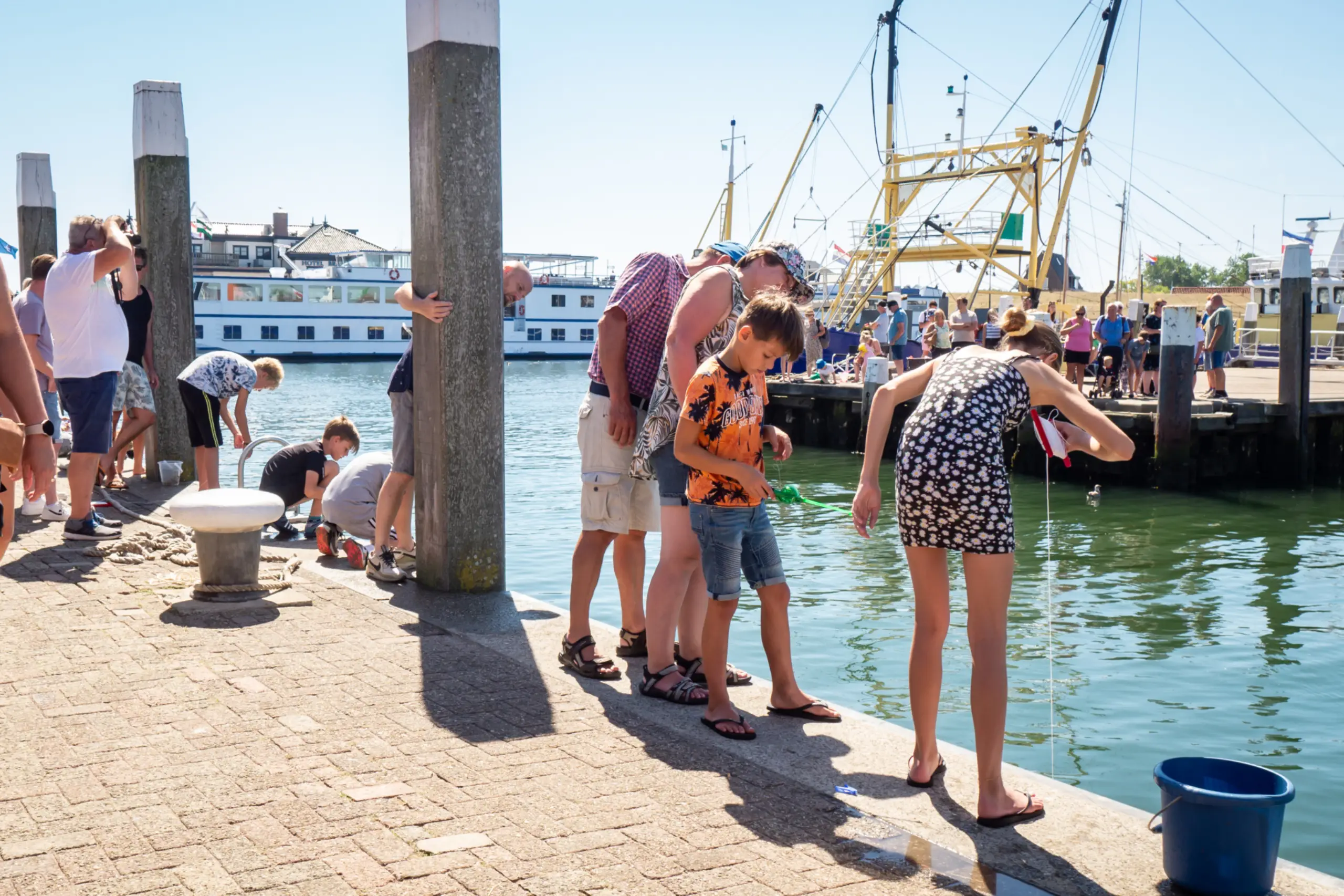 Krabbetjes vangen op het Havenvistijn