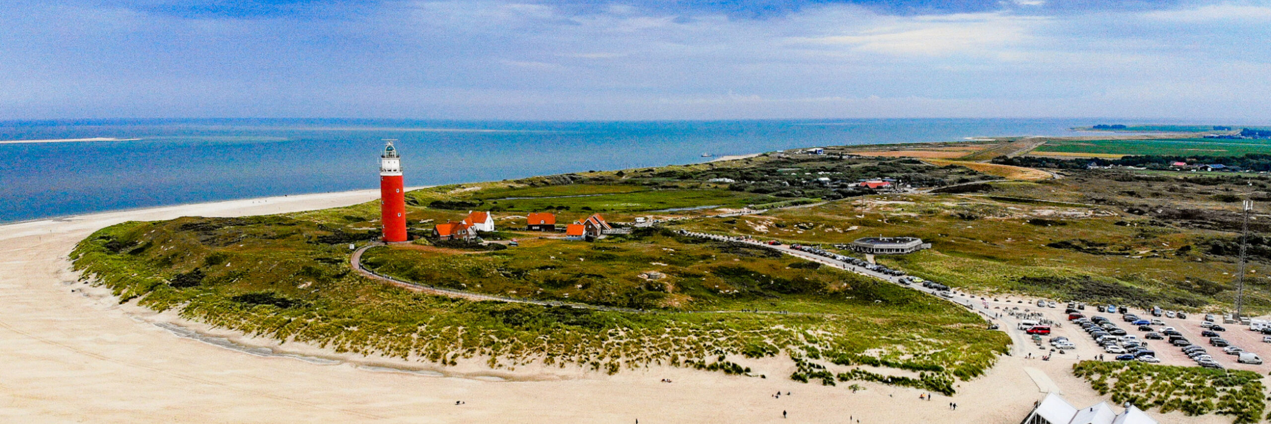Vuurtoren vanuit de lucht VVV Texel Fotosvanboven
