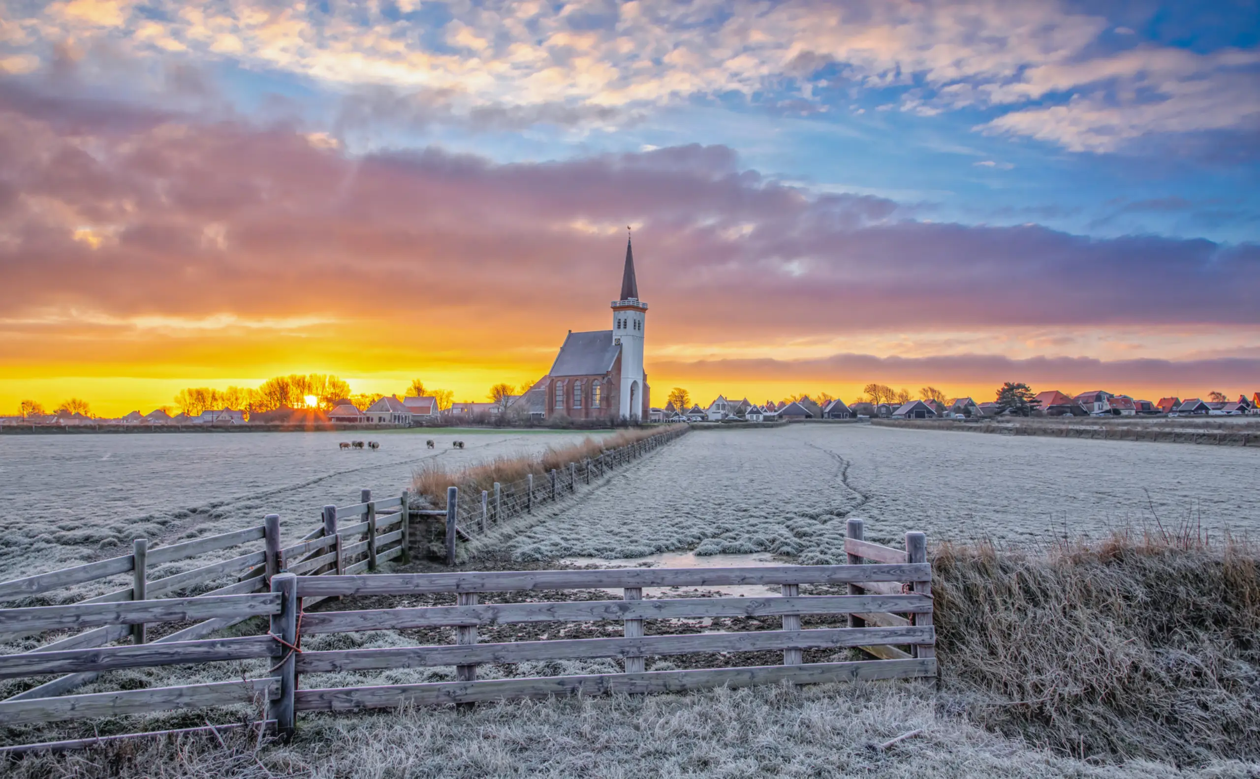 Winterbild Hoornder Kirche