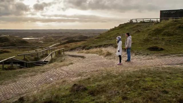Wandern bei dem bunker Den Hoorn