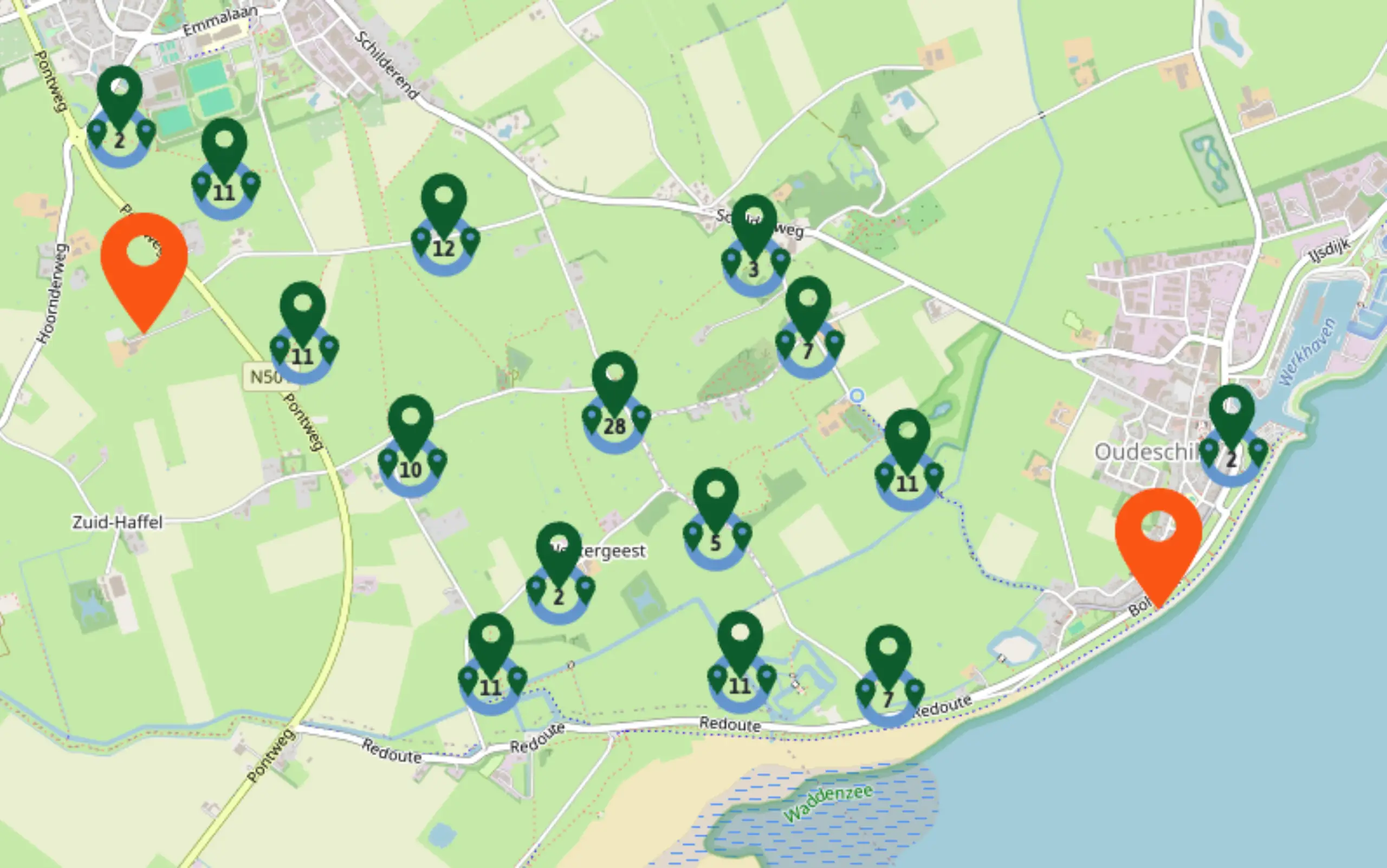 QR codes op de Hoge Berg op hogebergtexel nl
