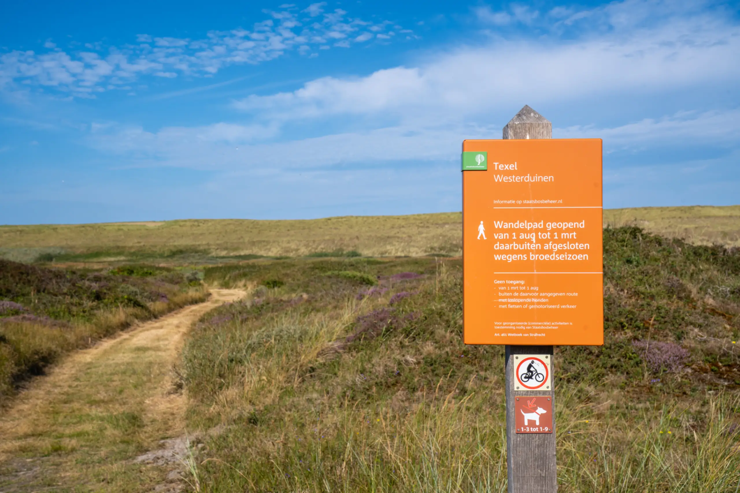 Schild Brutzeit Westerduinen