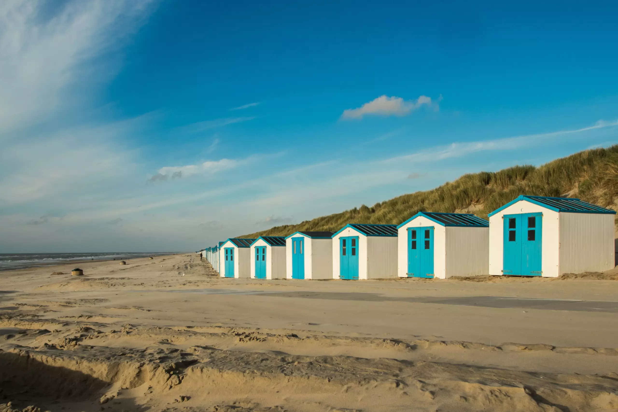 Strandhuisjes bij De Koog