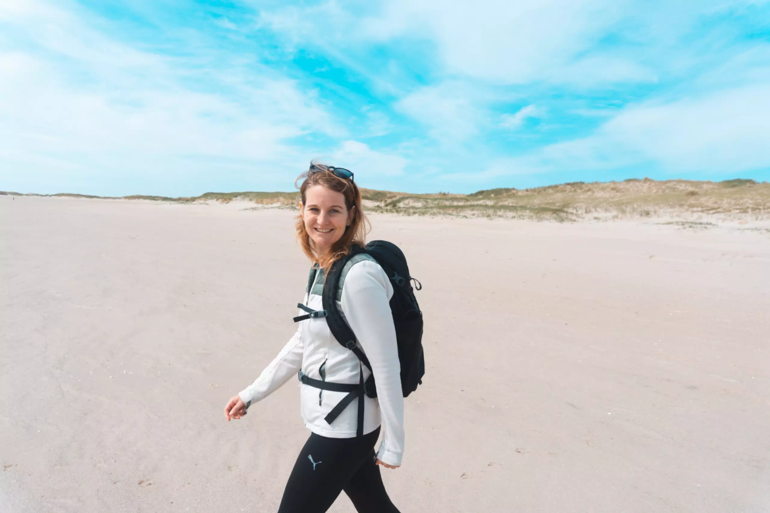 Wandelen op het strand