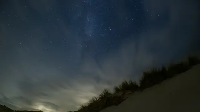 Sterrenhemel op het strand