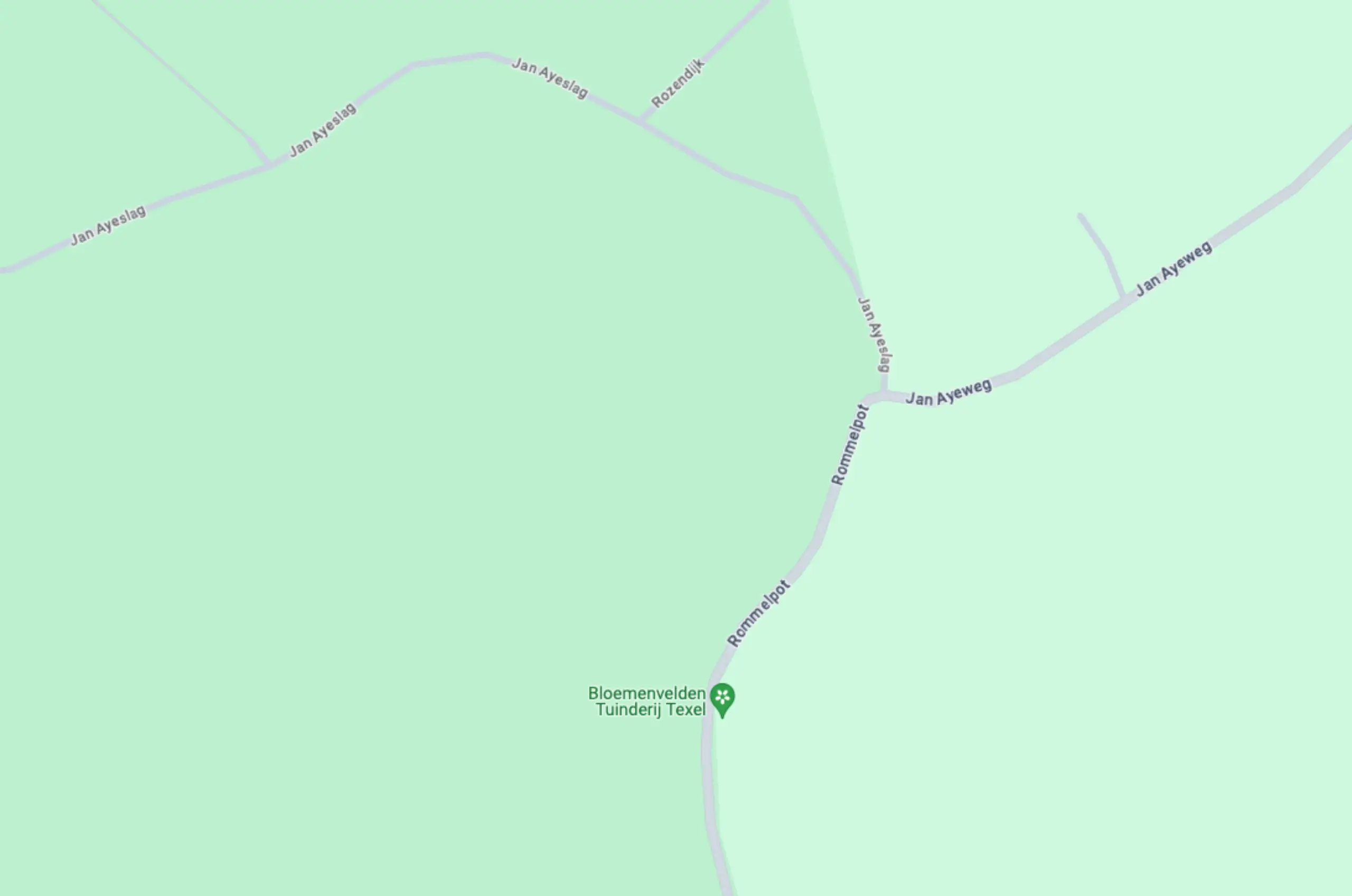 Locatie bloemenweide Bloemrijk Texel