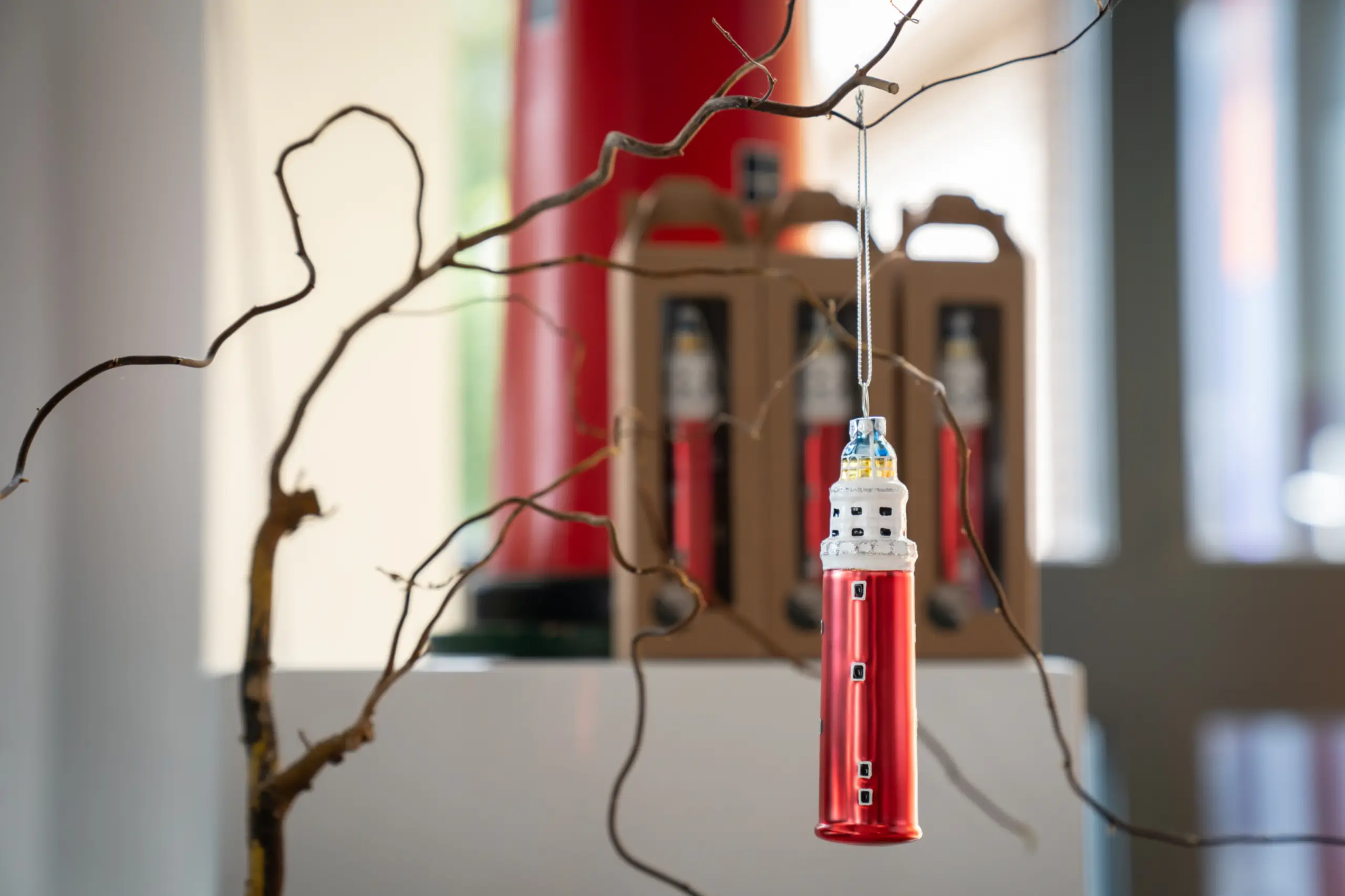 Vuurtoren kerstbal