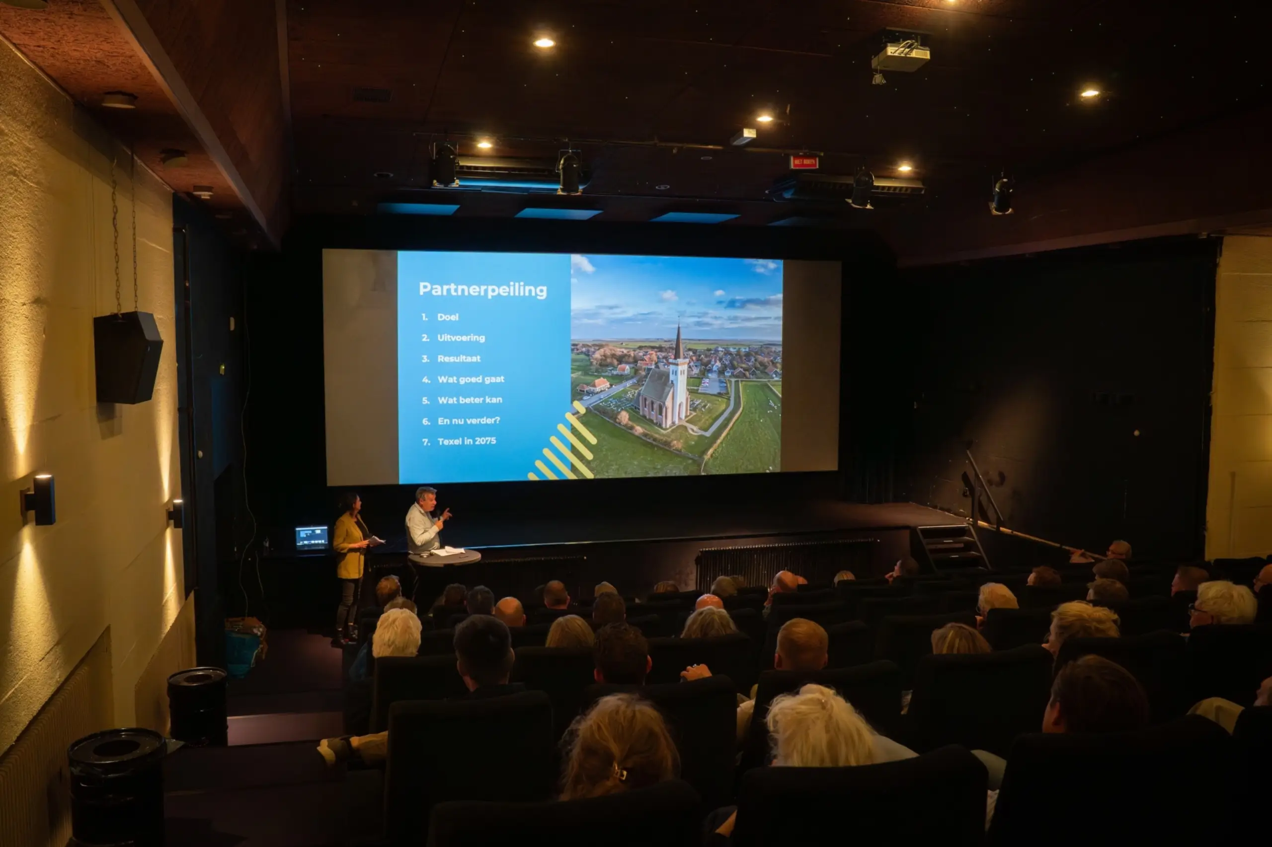 Presentatie resultaten VVV Texel Partnerpeiling tijdens de TOP ALV