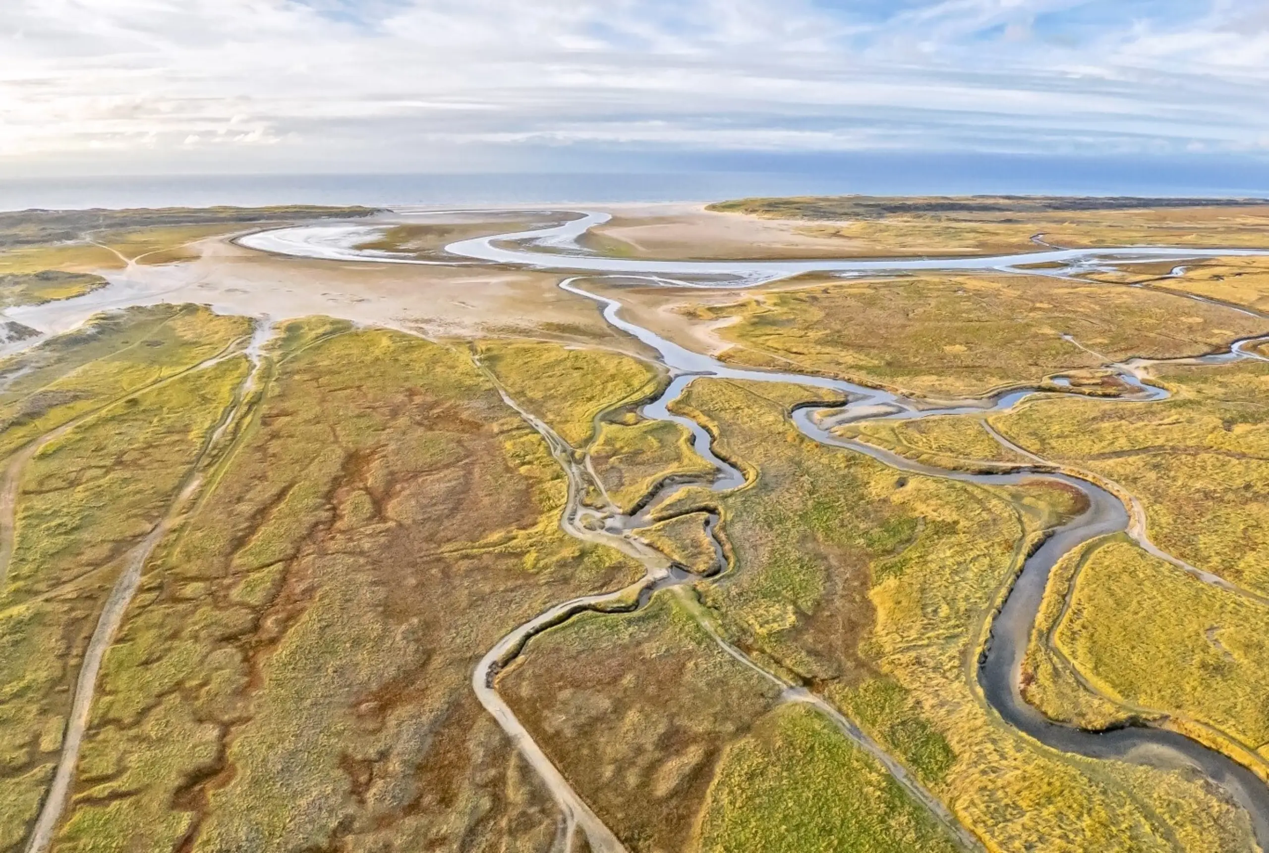 Aussicht über De Slufter und de Slufter