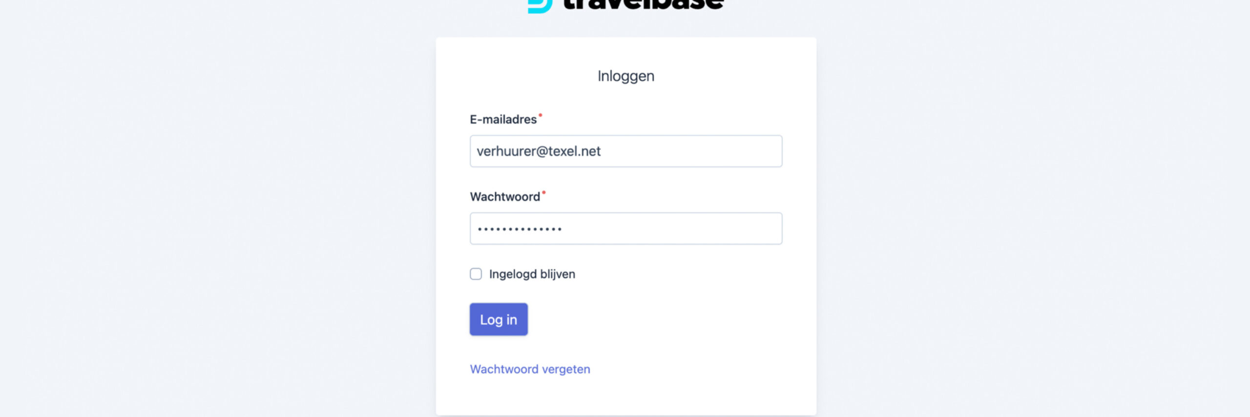 Travelbase login