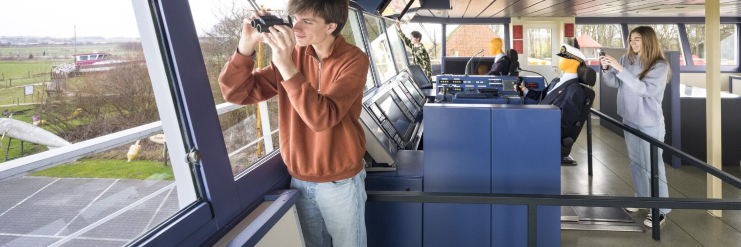 Auf der Kommandobrucke der Schulpengat