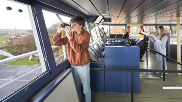 Auf der Kommandobrucke der Schulpengat