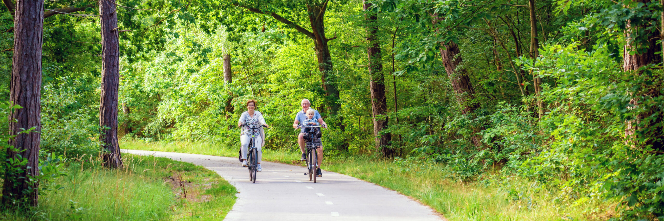 Fietsen in het bos