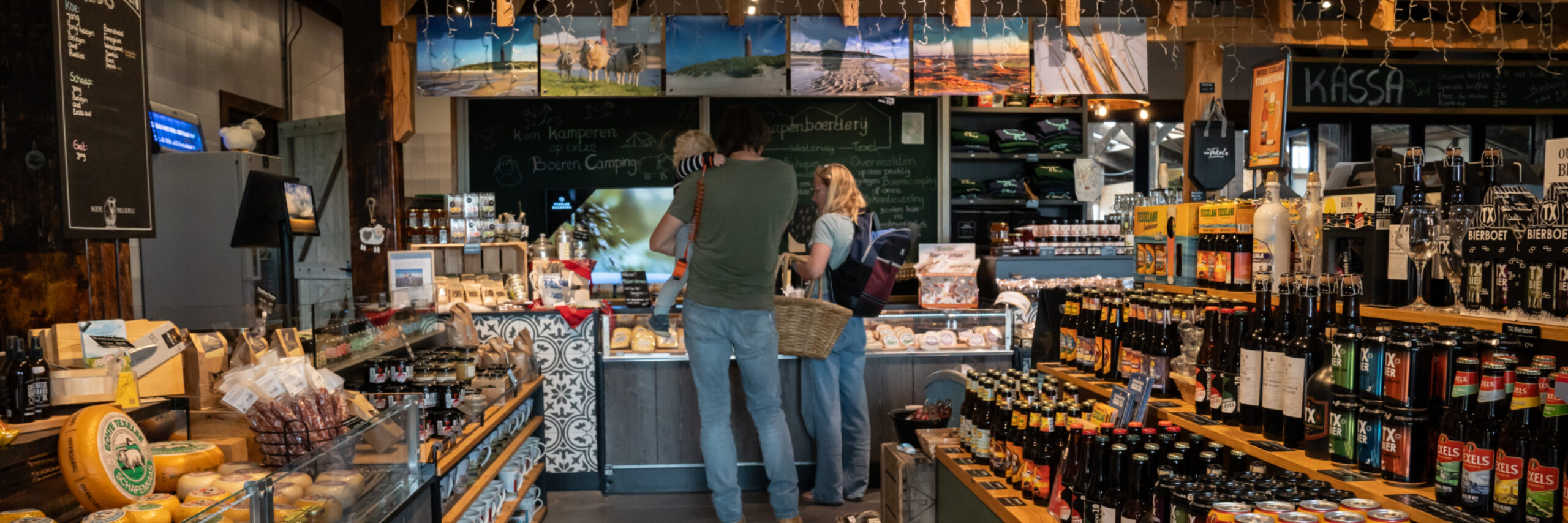 Frische lokale Produkte im Hofladen