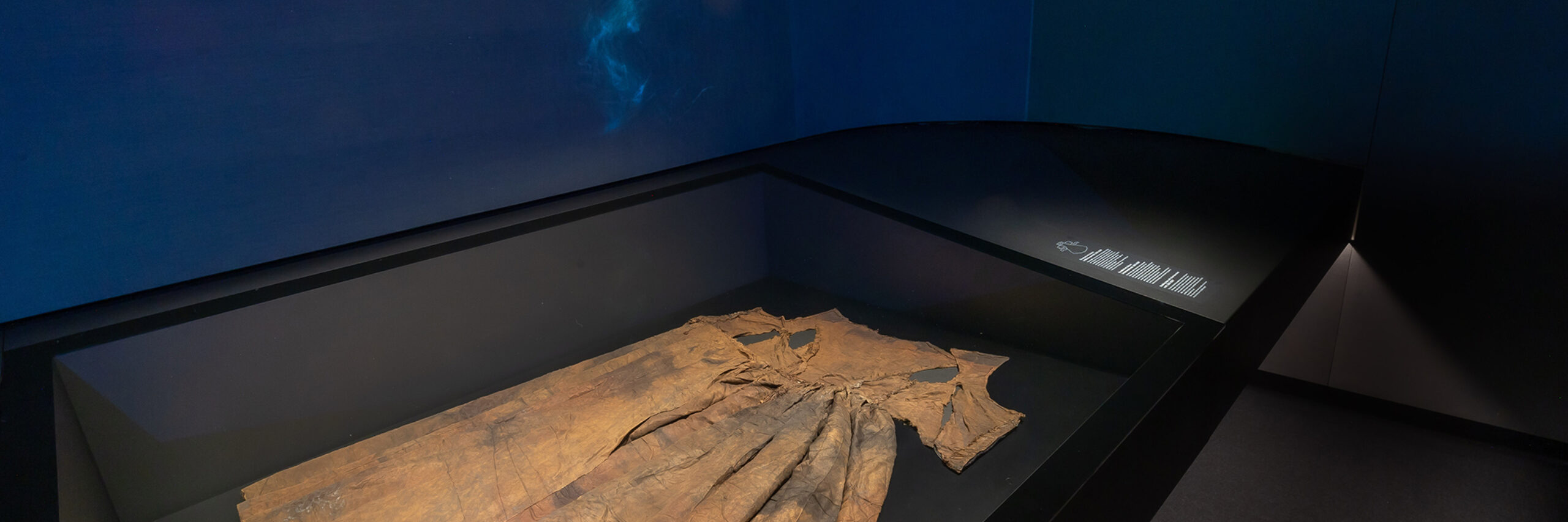 Das Hochzeitskleid in der Ausstellung c Museum Kaap Skil