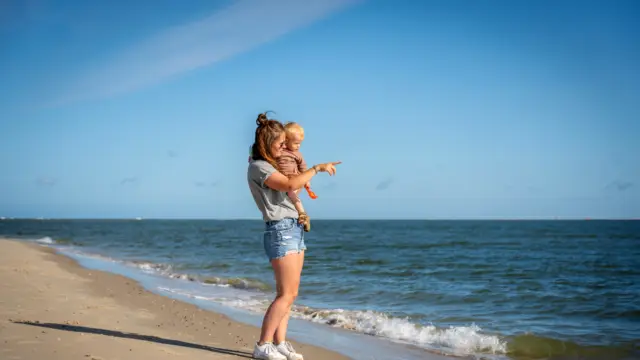 Op het strand