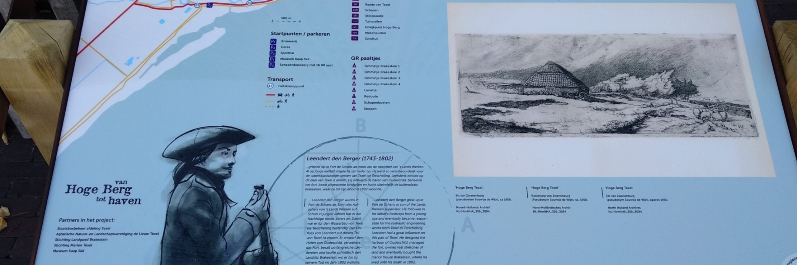 Infoschild Route Vom Hoge Berg zum Hafen Foto Daphna Lavy