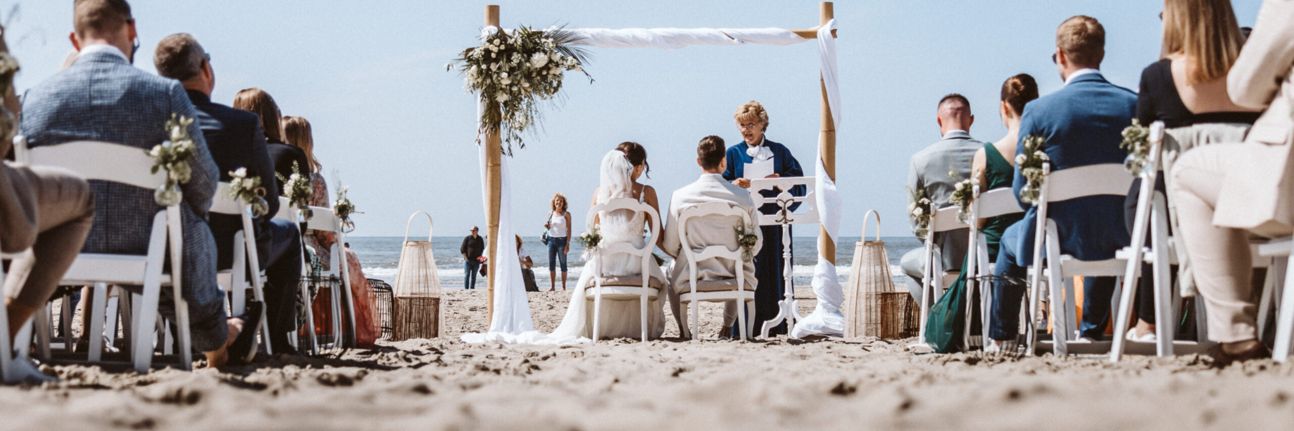 Trauzeremonie direkt am Strand von Texel