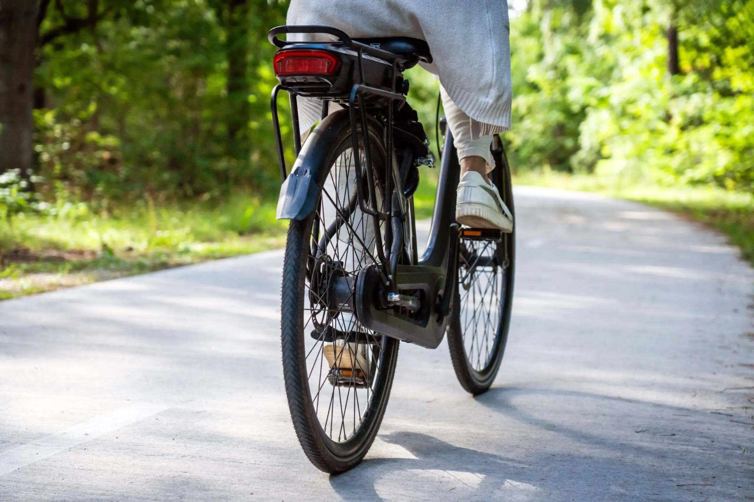 Fietsen in het bos