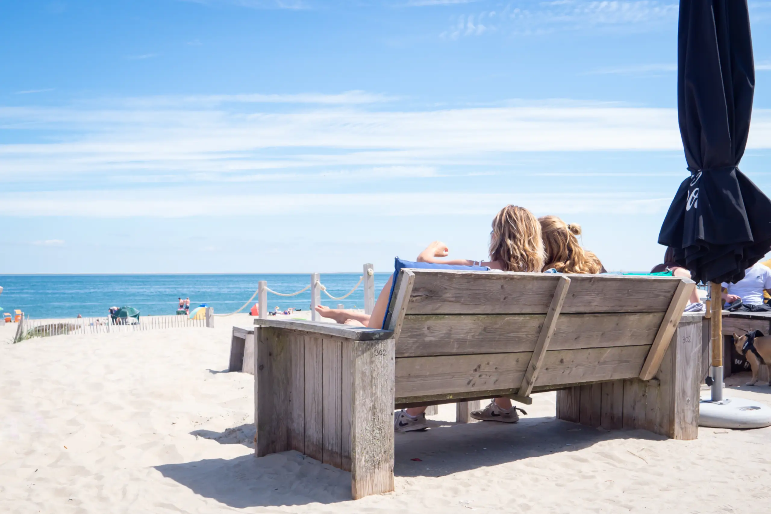 Bank met uizicht bij Kaap Noord