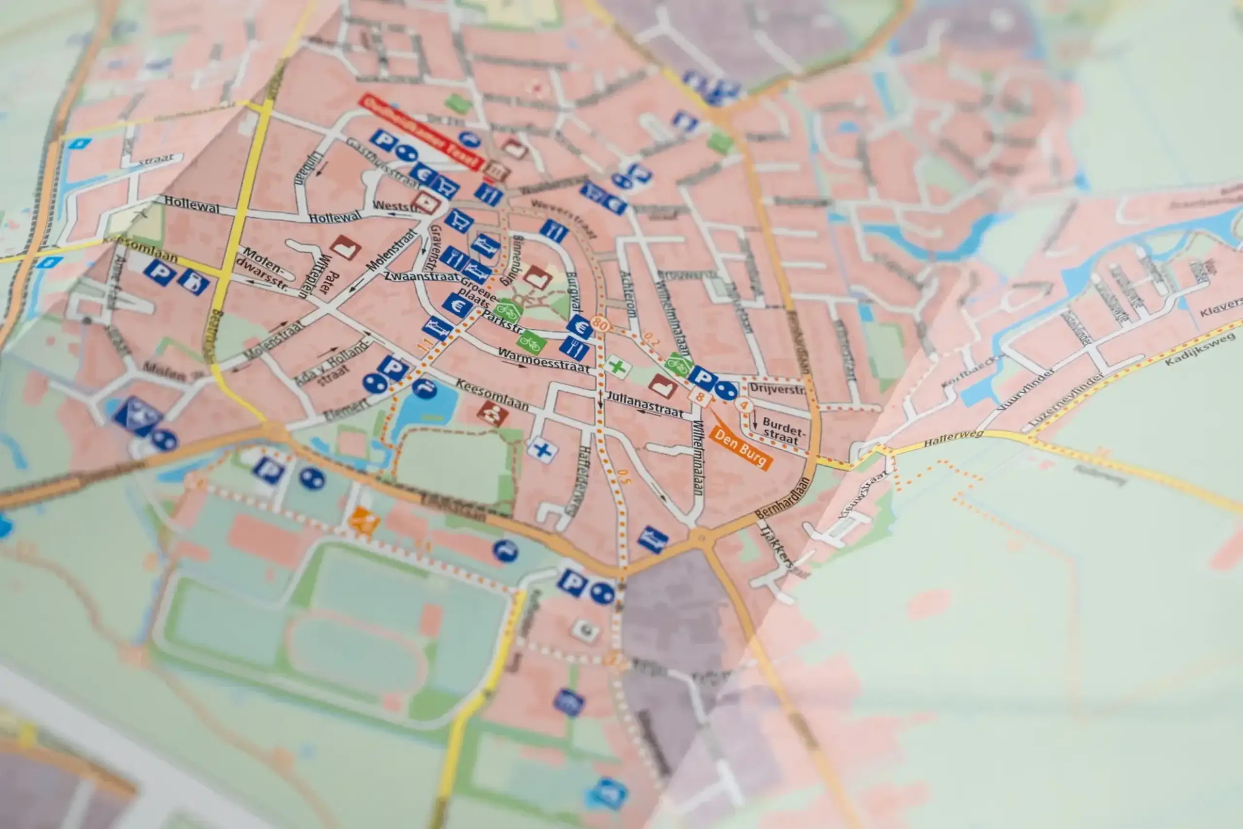 Walking map of Texel